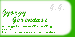 gyorgy gerendasi business card